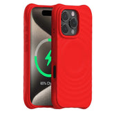 Magnetic Ripple Liquid Silicone Phone Case for iPhone 13 Series